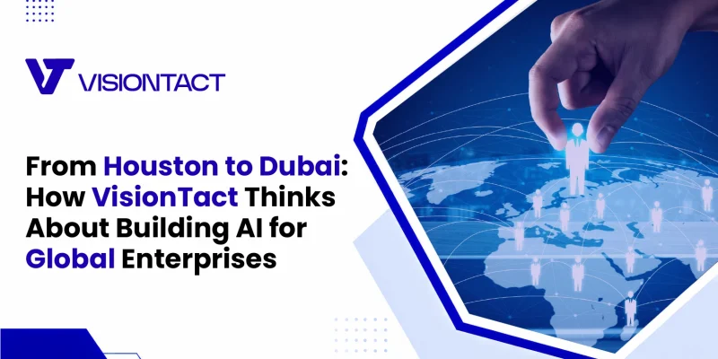 VisionTact AI enterprise software Houston Dubai global hiring communication people management business automation digital transformation